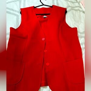 Bundle 3 for $15. St. Moritz Red Sleeveless Vest.
